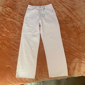 Light Pink Zara Ankle Length Jeans